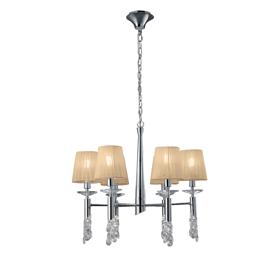 Tiffany Polished Chrome-Soft Bronze Crystal Ceiling Lights Mantra Shaded Crystal Fittings Tiffany Polished Chrome-Soft Bronze Crystal Ceiling Lights Mantra Shaded Crystal Fittings